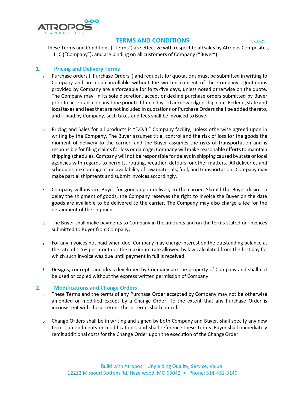 Terms and Conditions